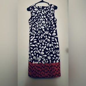 ALYX Limited Womens Red White Black Floral Stretch Shift Dress Size 6